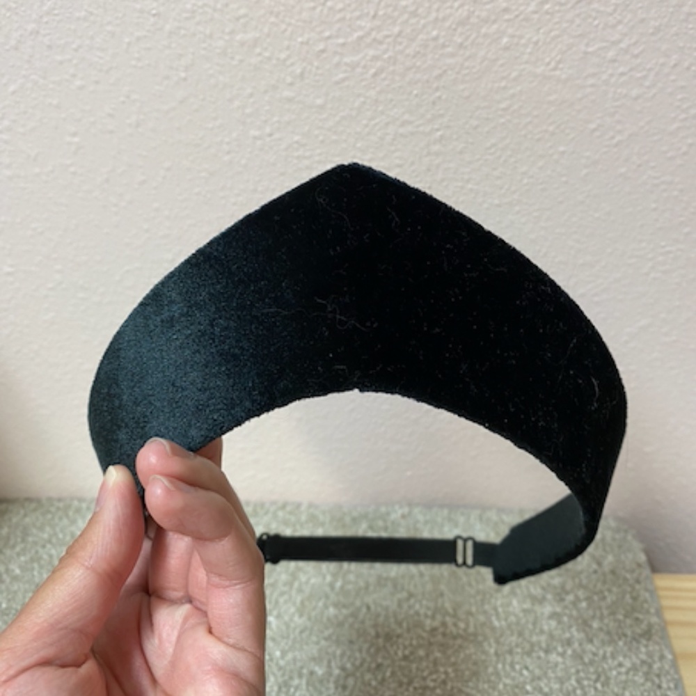 New Authentic Russian Kokoshnik black velvet headband